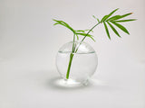 Nano Tri-Legged Round Clear Glass Vase