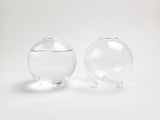 Nano Tri-Legged Round Clear Glass Vase