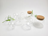 Nano Tri-Legged Round Clear Glass Vase
