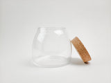 Ro Clear Glass Jar with Cork Top