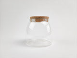 Ro Clear Glass Jar with Cork Top