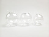 Nano Tri-Legged Round Clear Glass Vase