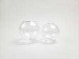 Nano Tri-Legged Round Clear Glass Vase