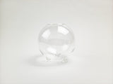 Tri-Legged Round Clear Glass Vase