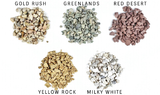 Natural Crushed Rocks Red Desert - The Moss Boss Studio